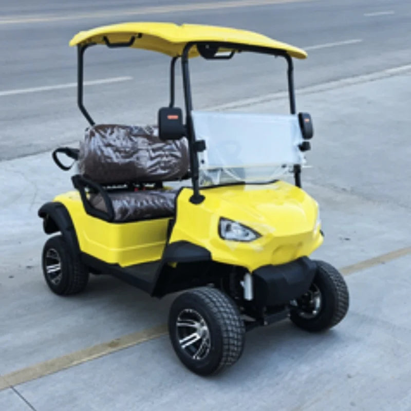 Touring Electric Golf Cart — Multi-Purpose Hunting Cart with Folding Windshield & Touch Display