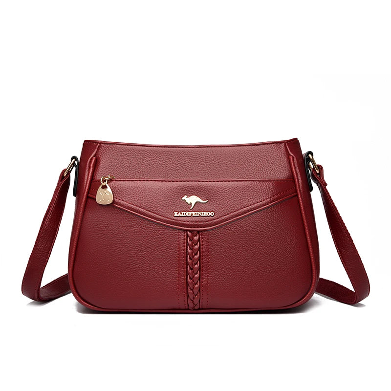 VANDERWAH Luxury PU Flap Shoulder Bag – Letter & Sequin Designer Crossbody Handbag for Women