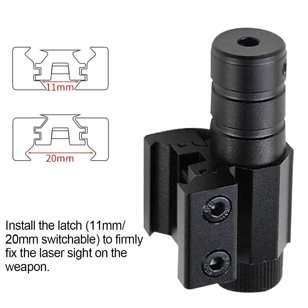 Mini Red Dot Laser Sight – Adjustable 635-655nm with 11mm/20mm Rail Mount