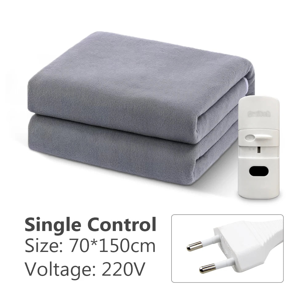 220V Electric Blanket – Thickened Thermostat Heating Blanket, Winter Body Warmer, Multiple Sizes