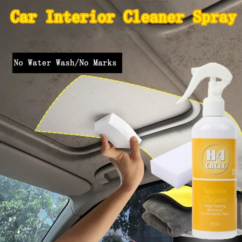 Multifunctional Car Interior Foam Cleaner Spray – Waterless Upholstery & Seat Degreaser, 100ml or 300ml