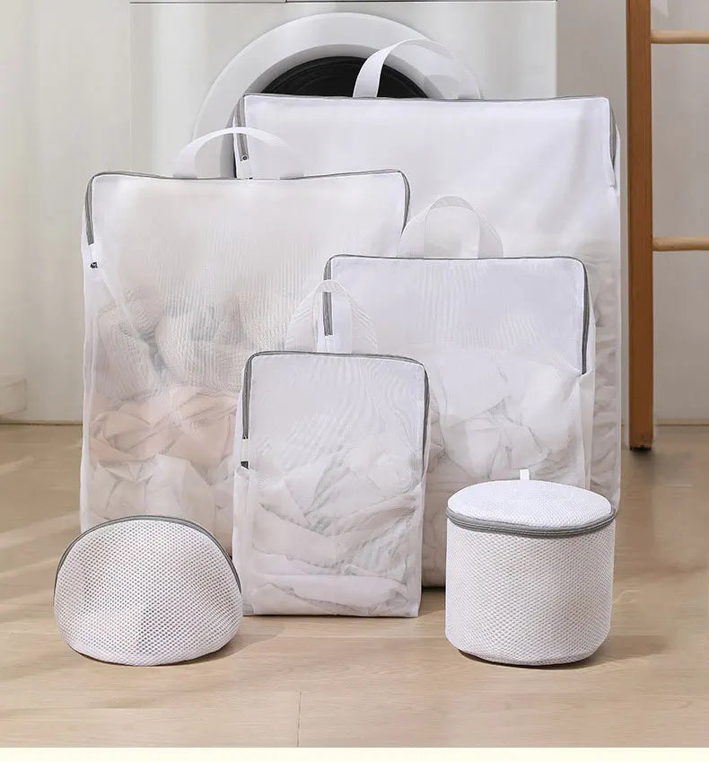 3D Drawstring Mesh Laundry Bag – Anti-Deformation Washing Machine Filter Bag (S/M/XL)