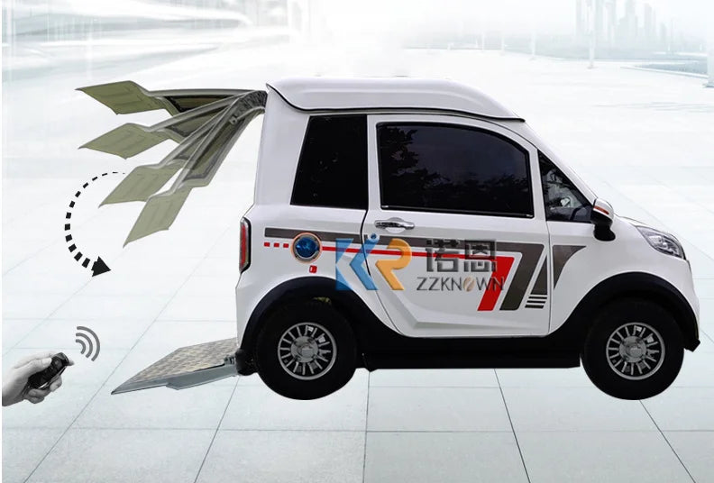 4-Wheel Electric Mini Car for Adults — Customizable Mobility Vehicle & Cargo Scooter