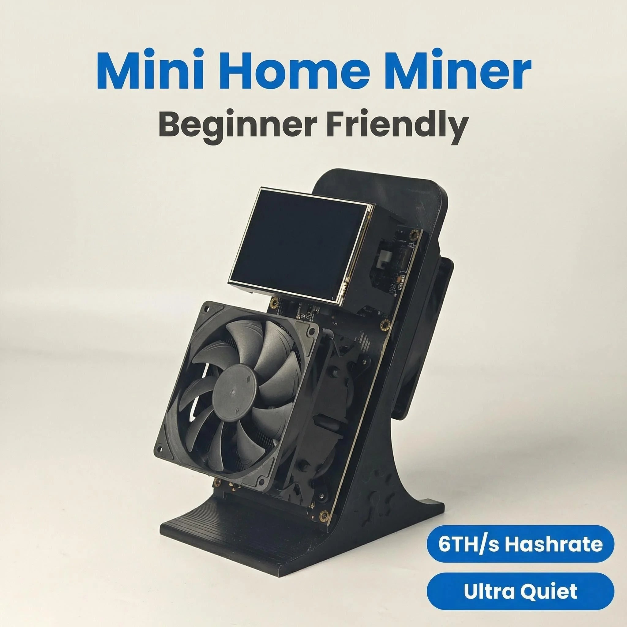 NerdQaxe++ Rev6.1 Bitcoin Miner – 6TH/s, 100W, 2.4G WiFi, SHA-256 Open-Source ASIC