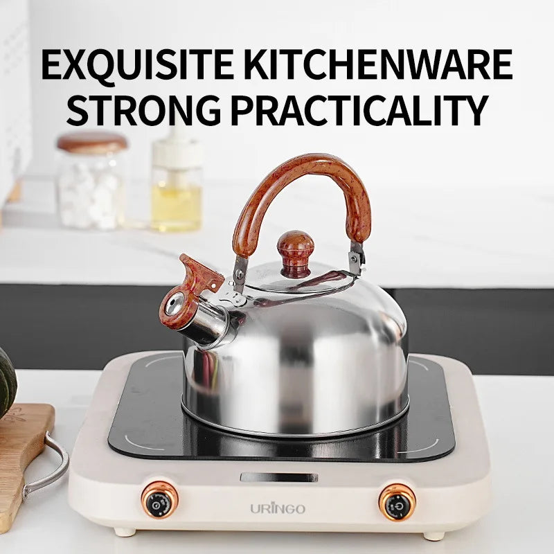 12-Piece Nonstick Pot Set – Light Grey with 6 Glass Lids