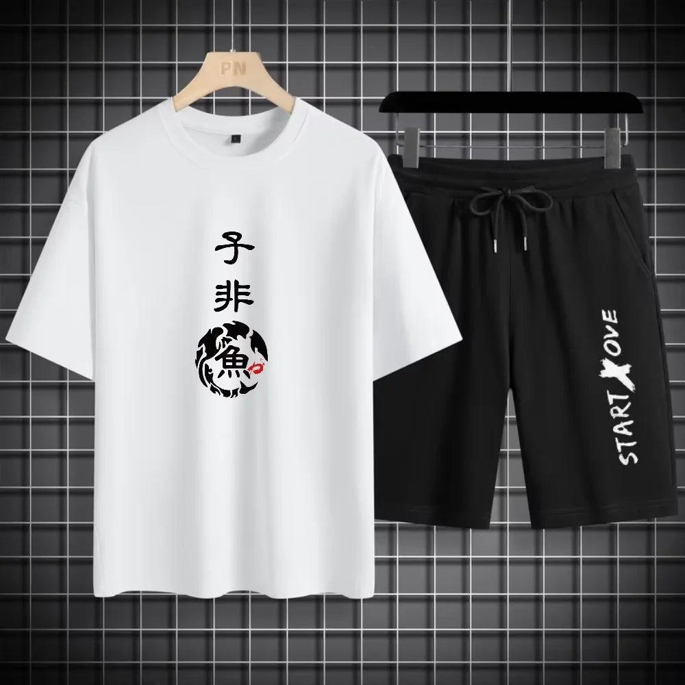 Men's Quick-Dry 3D Print T-Shirt & Shorts Set – Breathable Basketball Sport Tracksuit