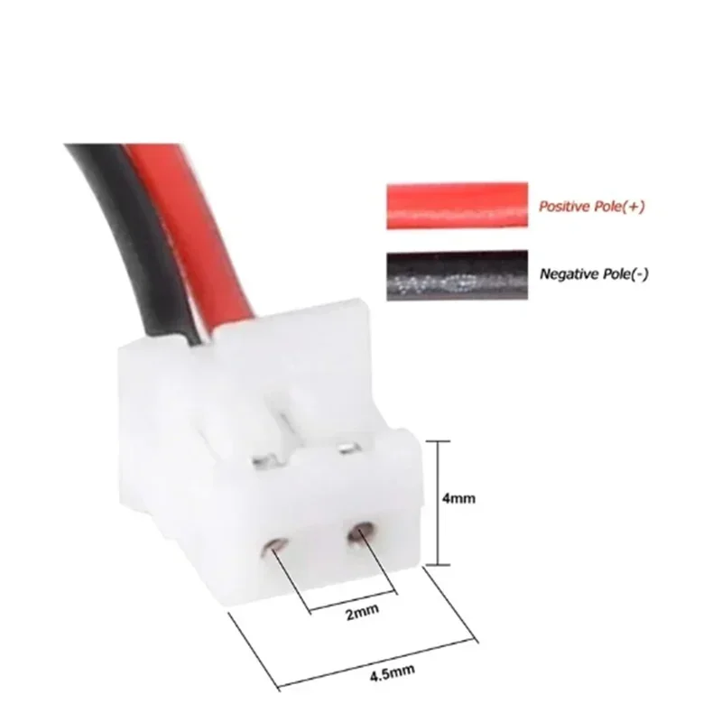 103450 3.7V 2000mAh Polymer Lithium Rechargeable Battery – JST PH 2.0mm 2-Pin for Camera GPS MP5 Bluetooth Headset