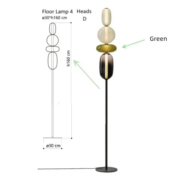 Colored Glass Lamp – Table & Floor Designs