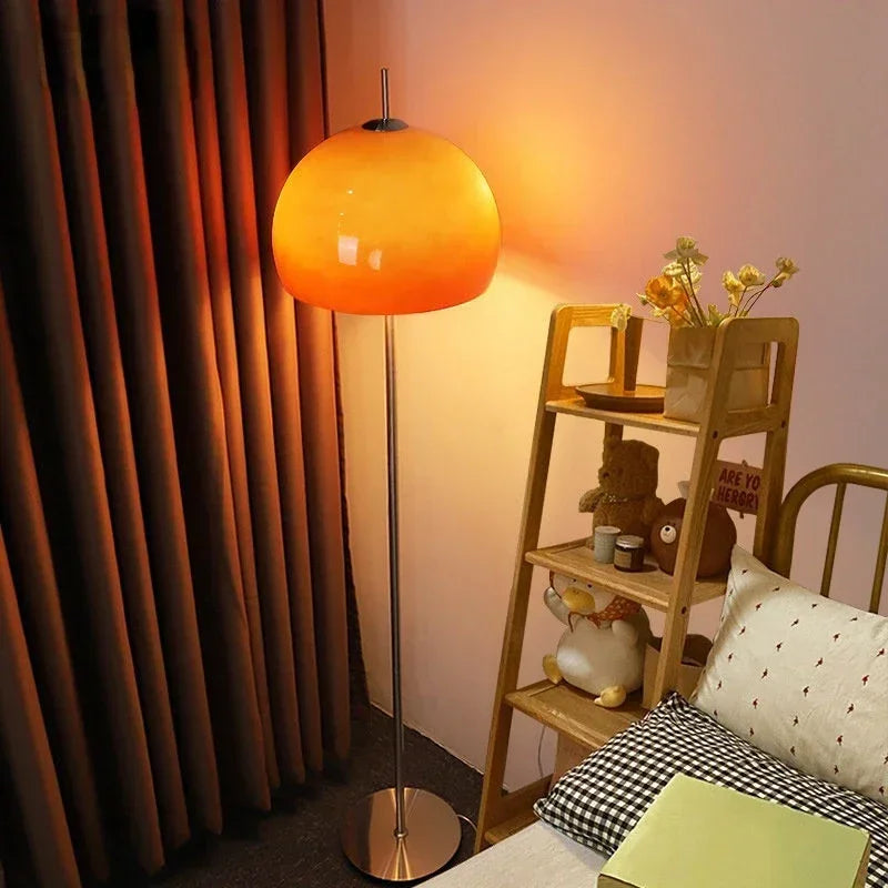 Orange Mushroom Lamp – Floor & Table Options
