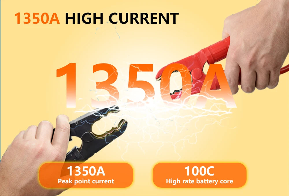 GOKKCL 80Wh Portable Car Jump Starter — Compact Emergency Battery Booster & Power Bank