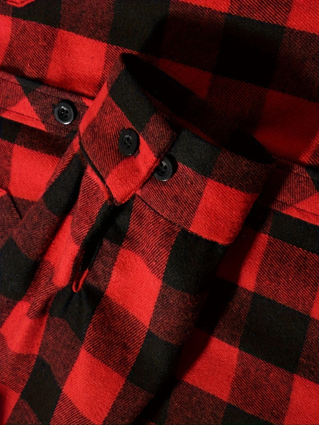 Men's Hooded Plaid Shirt Jacket – Casual Long-Sleeve Layer