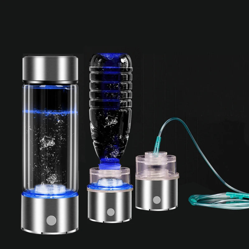 Titanium Portable Hydrogen-Rich Water Cup — Ionizer & ORP Alkaline Water Bottle