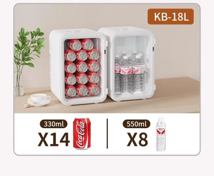 220V Portable Mini Freezer – Car & Home Refrigerator for Travel, Dorm & Office