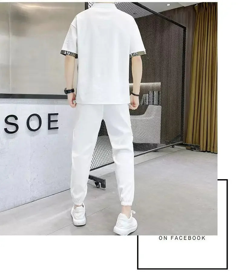 Men's Cotton Shirt & Trousers 2-Piece Set – High Quality Summer Fashion Suit M–4XL
