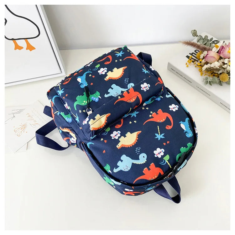 Dinosaur Print Backpack – Kids Kindergarten School Bag