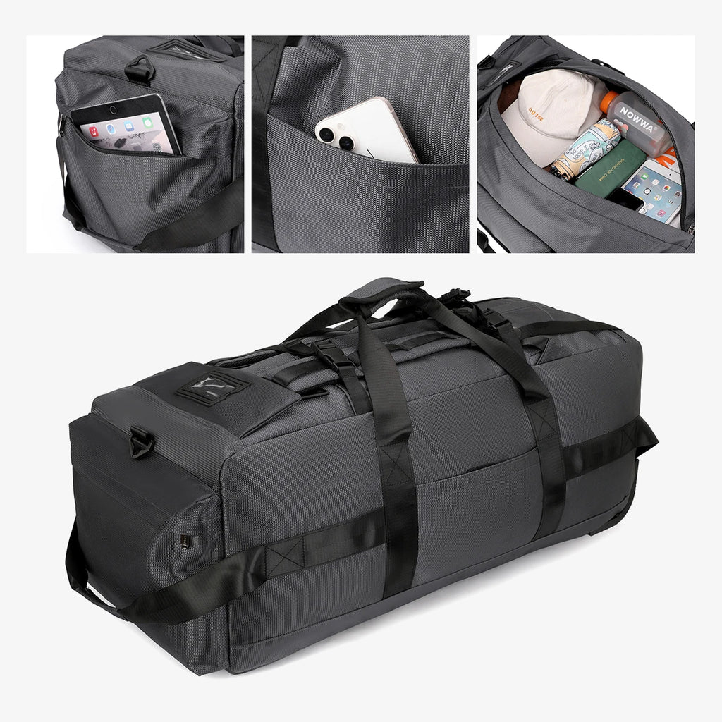 Large-Capacity Wheeled Travel Duffel Bag – Unisex Outdoor Luggage