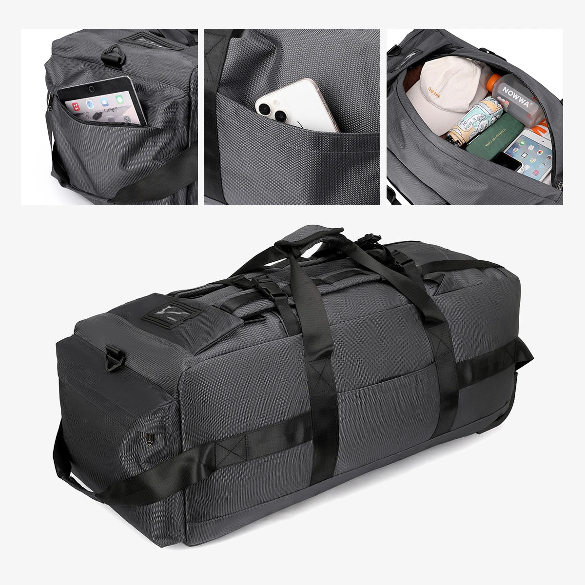 Large-Capacity Wheeled Travel Duffel Bag – Unisex Outdoor Luggage