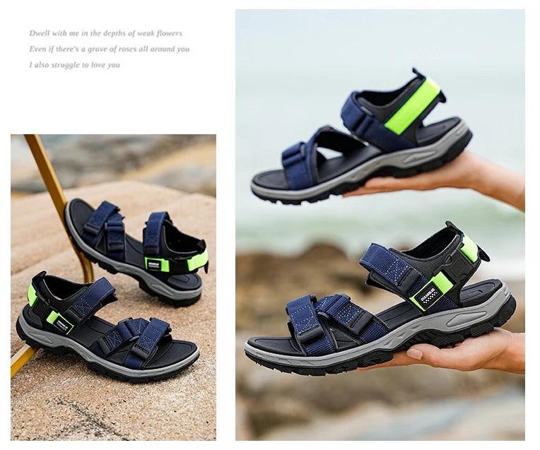 Men's Casual Outdoor Sport Sandals – Breathable Hiking & Beach Sandals