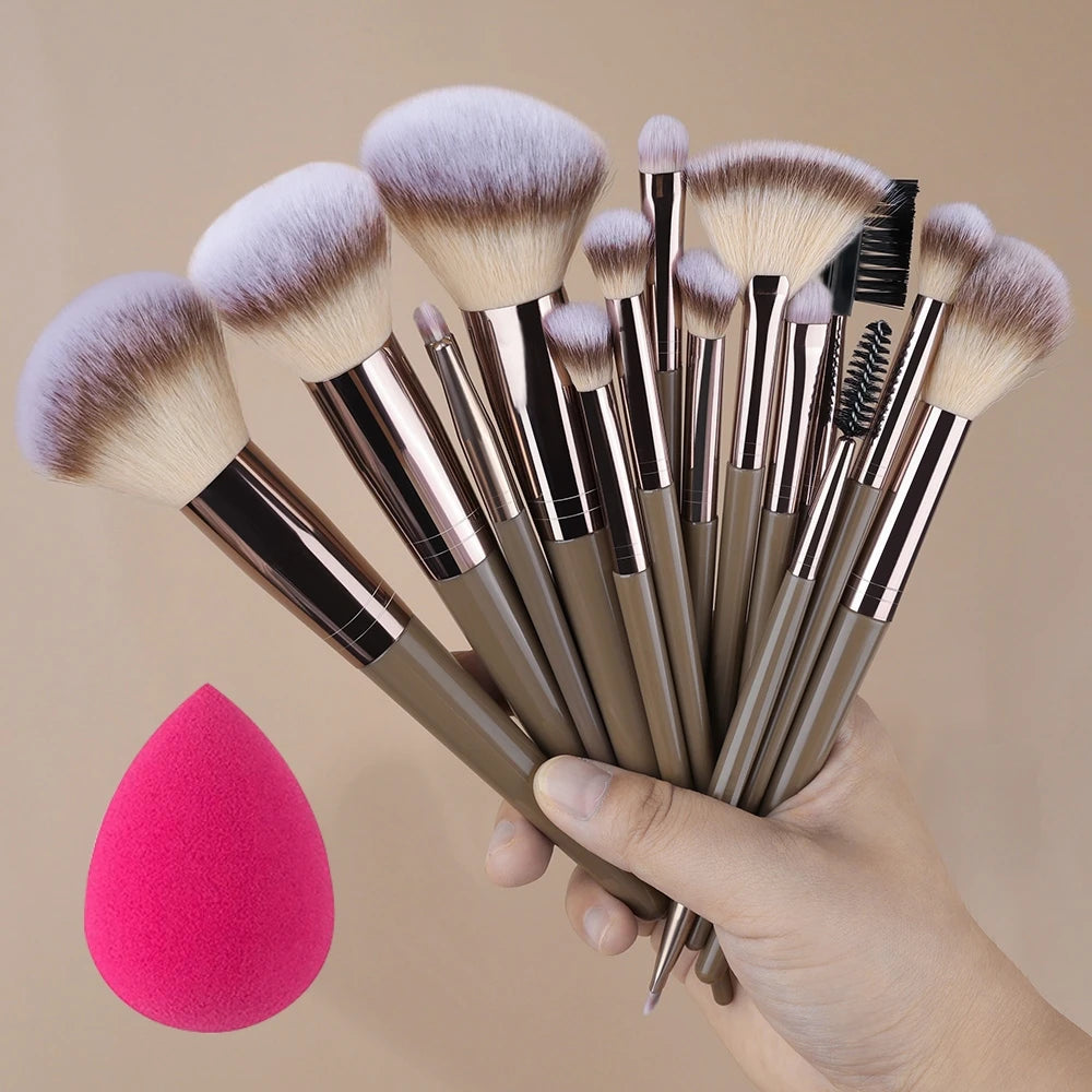 Super Soft Detail Makeup Brush Set — Blush, Highlighter, Foundation & Eyeshadow