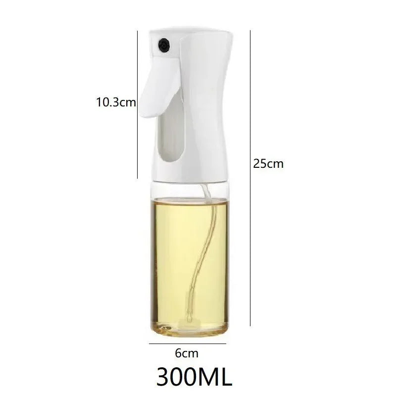 Spray Less. Cook Better. — Reusable Oil Mist Spray Bottle | Food Grade, Olive Oil & Vinegar Dispenser, 200/300/500ml, Black & White