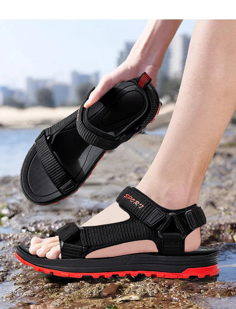 Men's Lightweight Casual Beach Sandals – Comfortable Outdoor Holiday Sandals