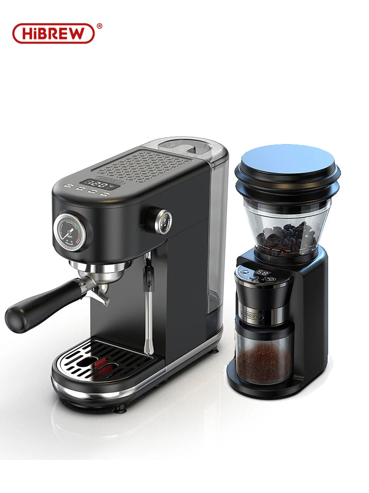 Barista-Level Espresso at Home — HiBREW H10B 20-Bar Semi-Automatic Espresso Machine | Temperature Control, Hot & Cold, Slim Design