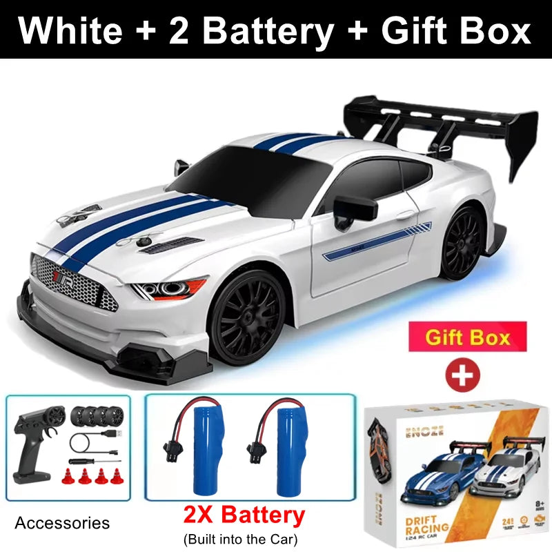 1:24 Scale 4WD RC Drift Car – 20KM/H Off-Road Racing Truck with LED Lights