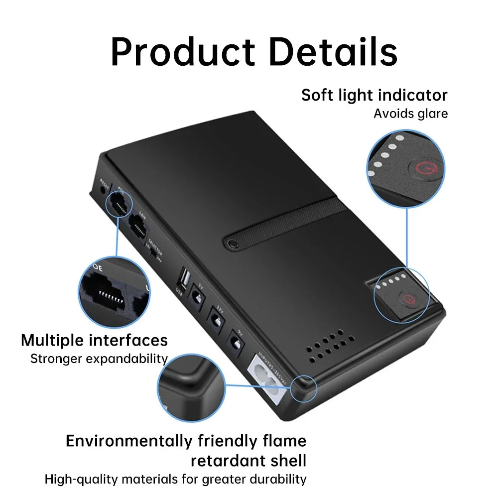UPS Uninterruptible Power Supply — Battery Backup for Computer, Router & Electronics