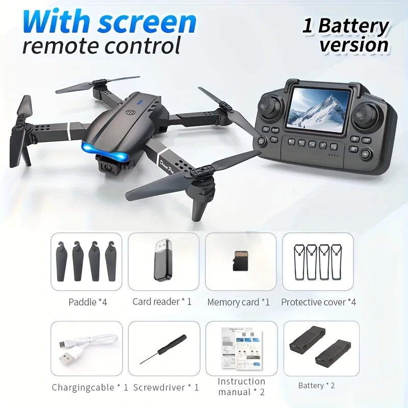 E88 Pro Max Foldable Drone – Dual Camera, 4K/1080p, Brushless Motor, Beginner-Friendly