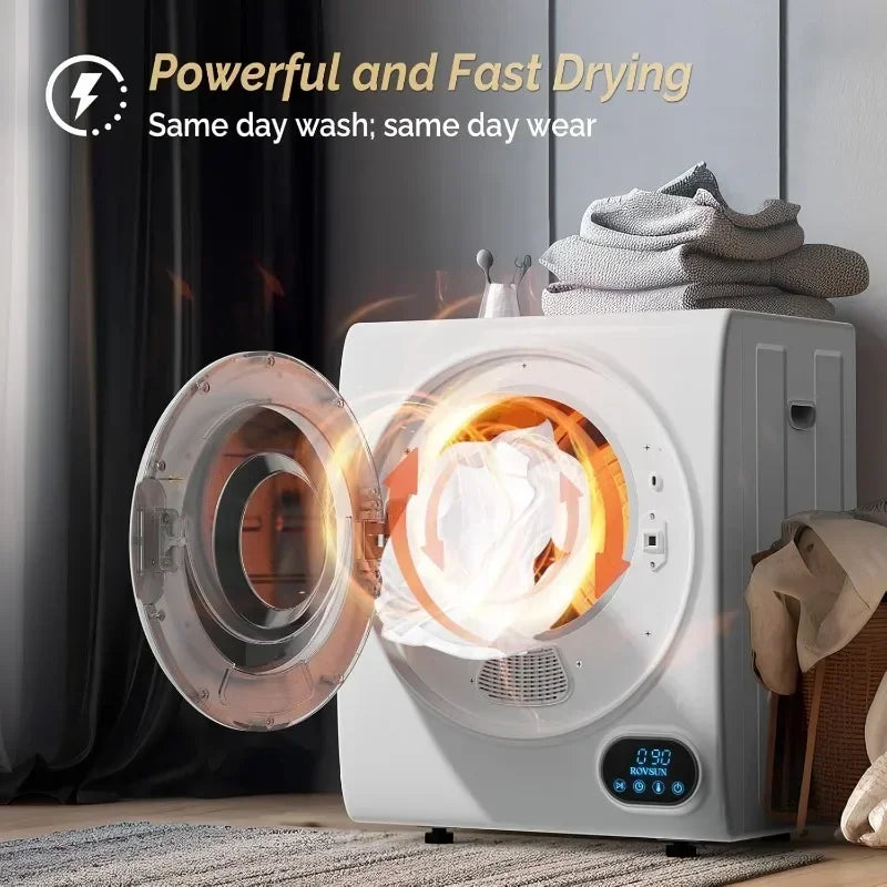 17.6 LBS Full Automatic Washing Machine & 1.5 Cu Ft Portable Clothes Dryer Set — Compact Laundry Washer-Dryer Combo