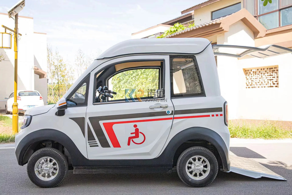 4-Wheel Electric Mini Car for Adults — Customizable Mobility Vehicle & Cargo Scooter