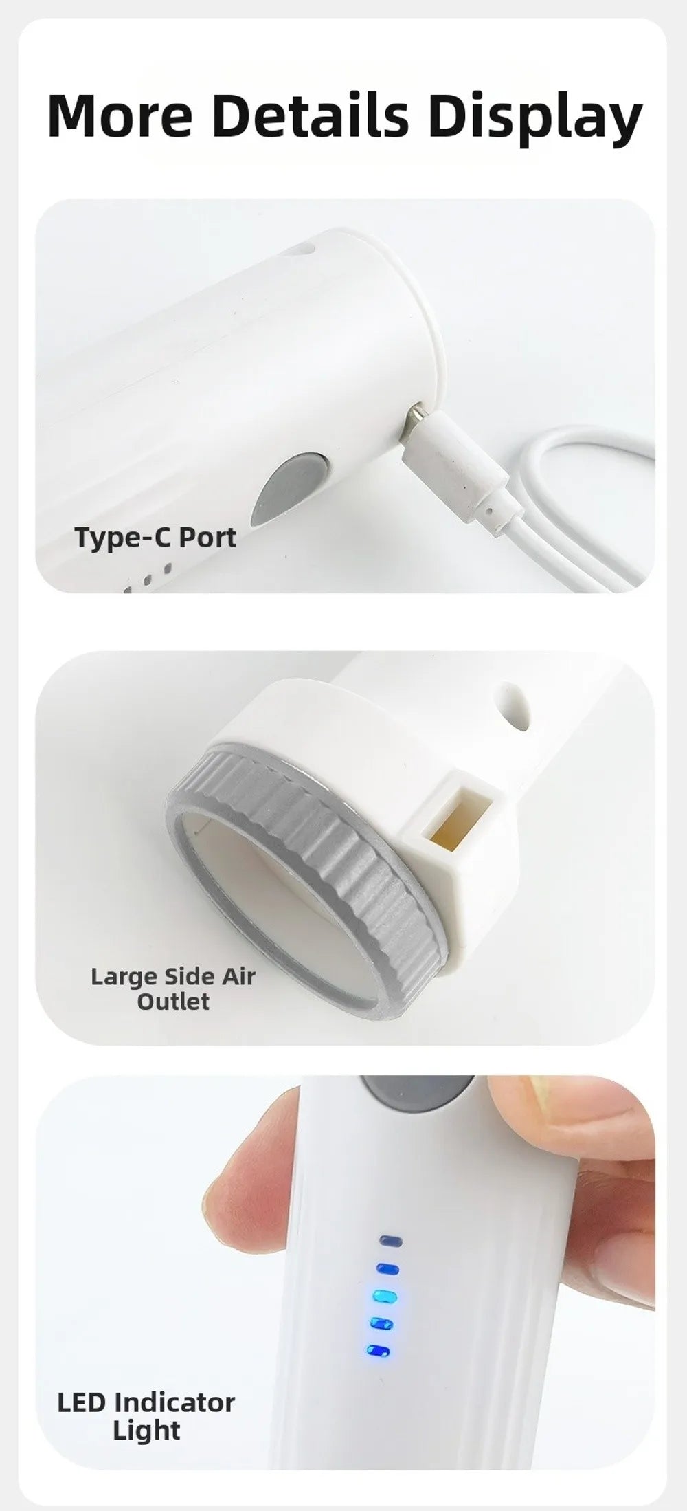 Rechargeable Electric Vacuum Pump – Portable Compression Bag Air Pump for Travel & Storage