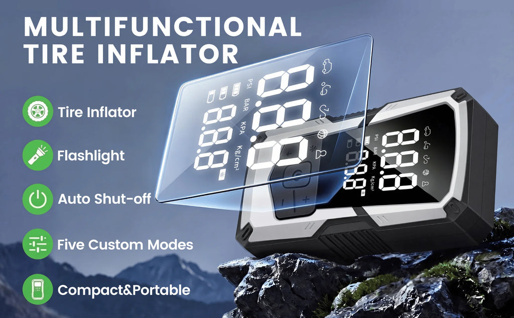 Cordless Tire Inflator with Digital Gauge, 150 PSI