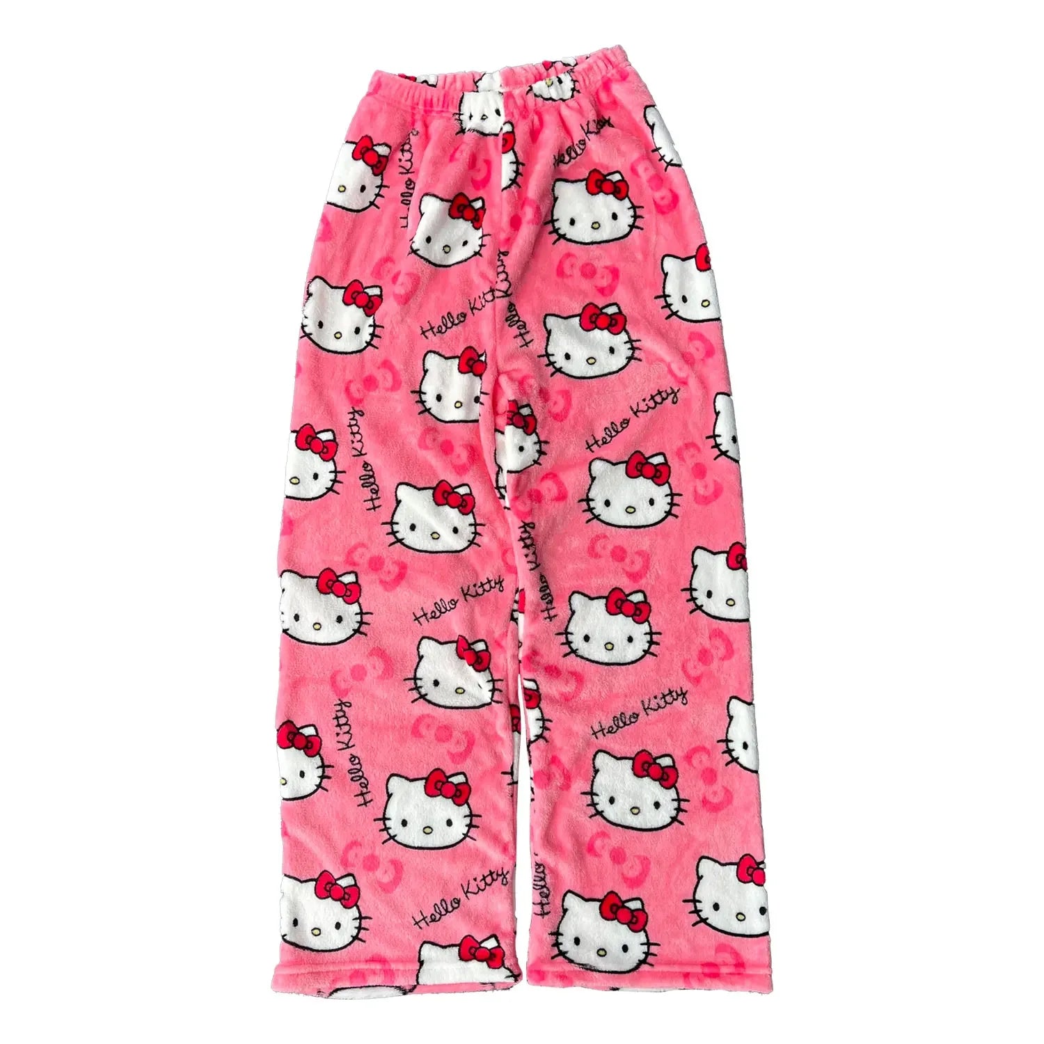 Y2K Hello Kitty Anime Pajama Pants | Cartoon Couple Casual Homewear Trousers