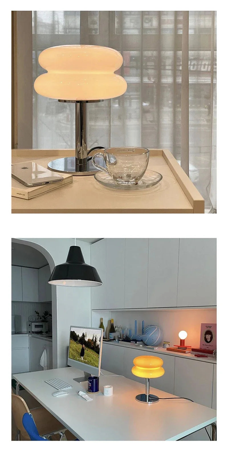 Dimmable USB Table Lamp – Three Light Colors
