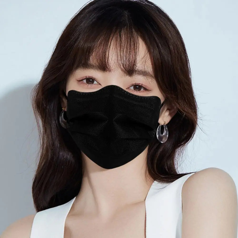 Butterfly-Shaped 3-Layer Disposable Face Masks — 50 Pack