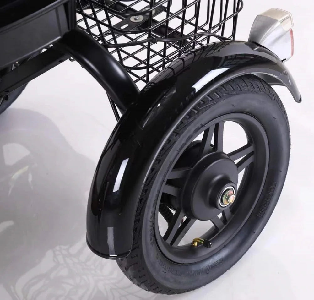 3-Wheel Electric Mobility Scooter for Adults, Folding Long-Range Design