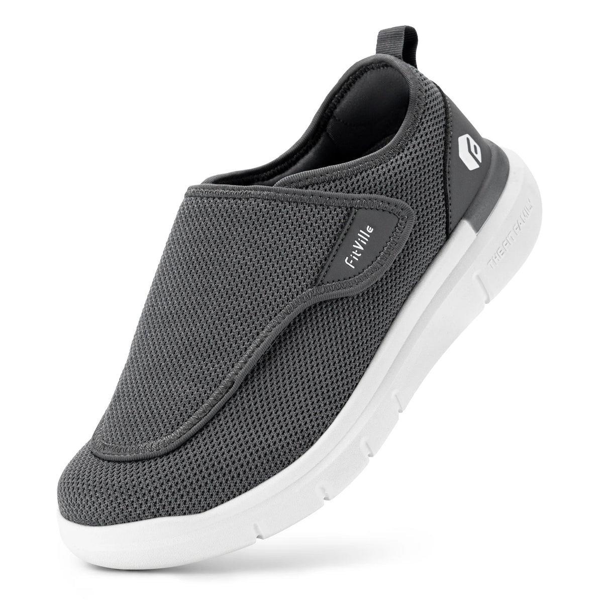 Men's Extra Wide Adjustable Diabetic Shoes – Orthopedic Walking Shoes for Elderly Swollen Feet & Foot Pain