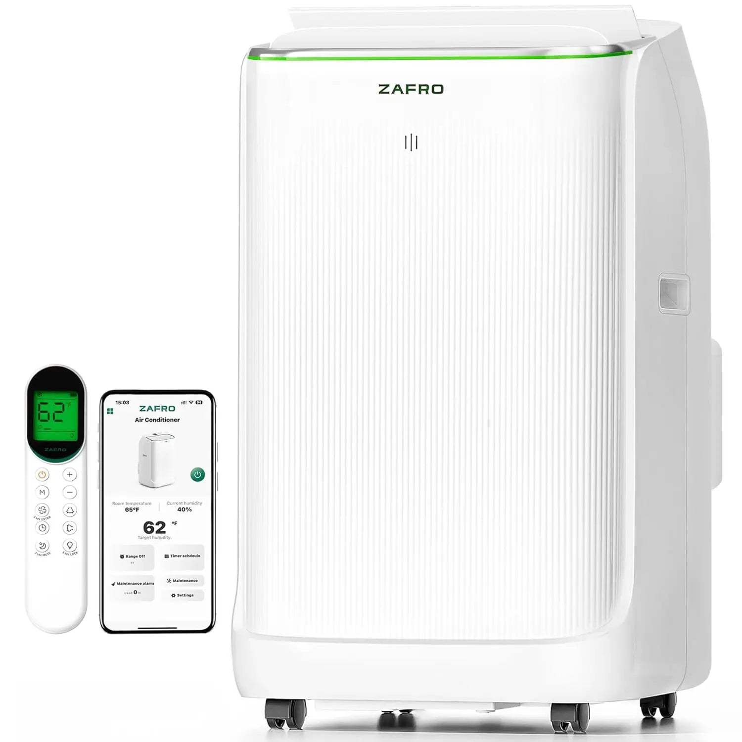 Smart Inverter Portable Air Conditioner — 16,000 BTU (12,000 BTU SACC) Dual Hose AC Unit with Energy-Saving Technology