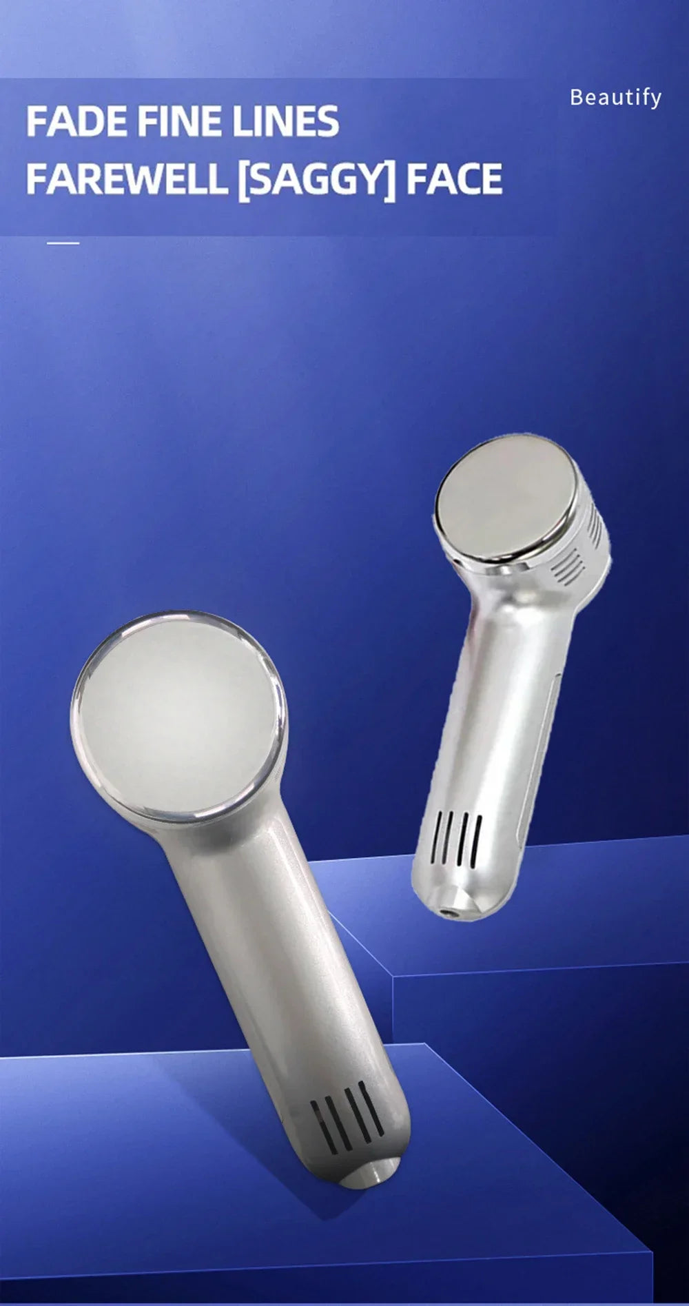 Hot & Cold Facial Hammer Skin Rejuvenation Device – Pore Tightening, Lifting & Anti-Aging Face Massager