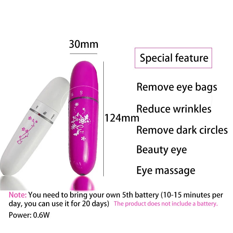 Vibration Eye Massager Pen – Anti-Wrinkle Eye Lift Wand for Dark Circles, Bags & Fine Lines
