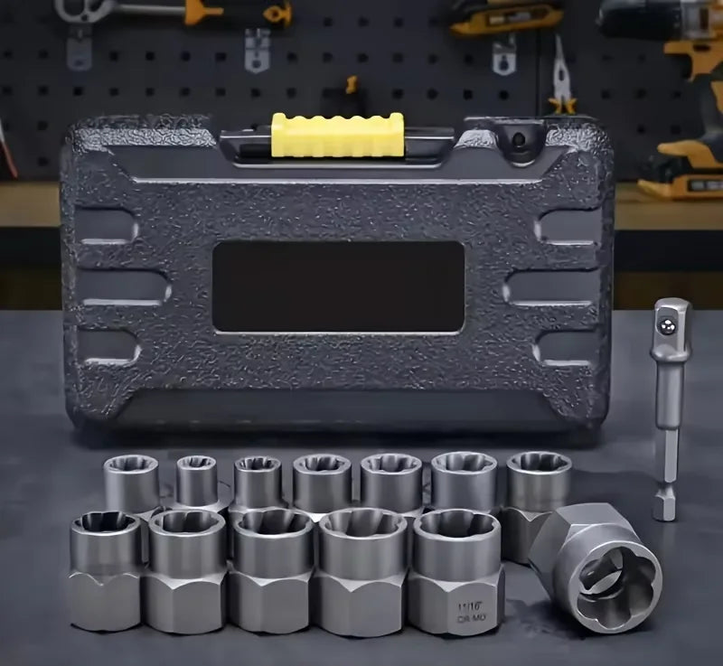 14-Piece Bolt & Nut Extractor Set
