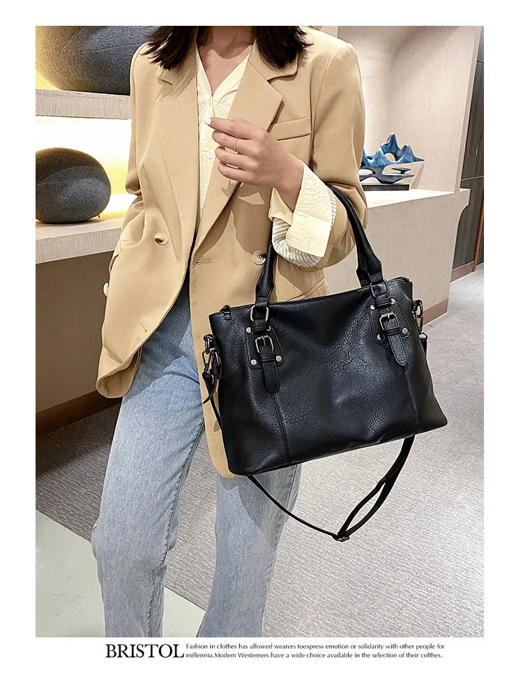 Vintage Patent Leather Pillow Shoulder Bag – Luxury Hobo Crossbody Handbag for Women