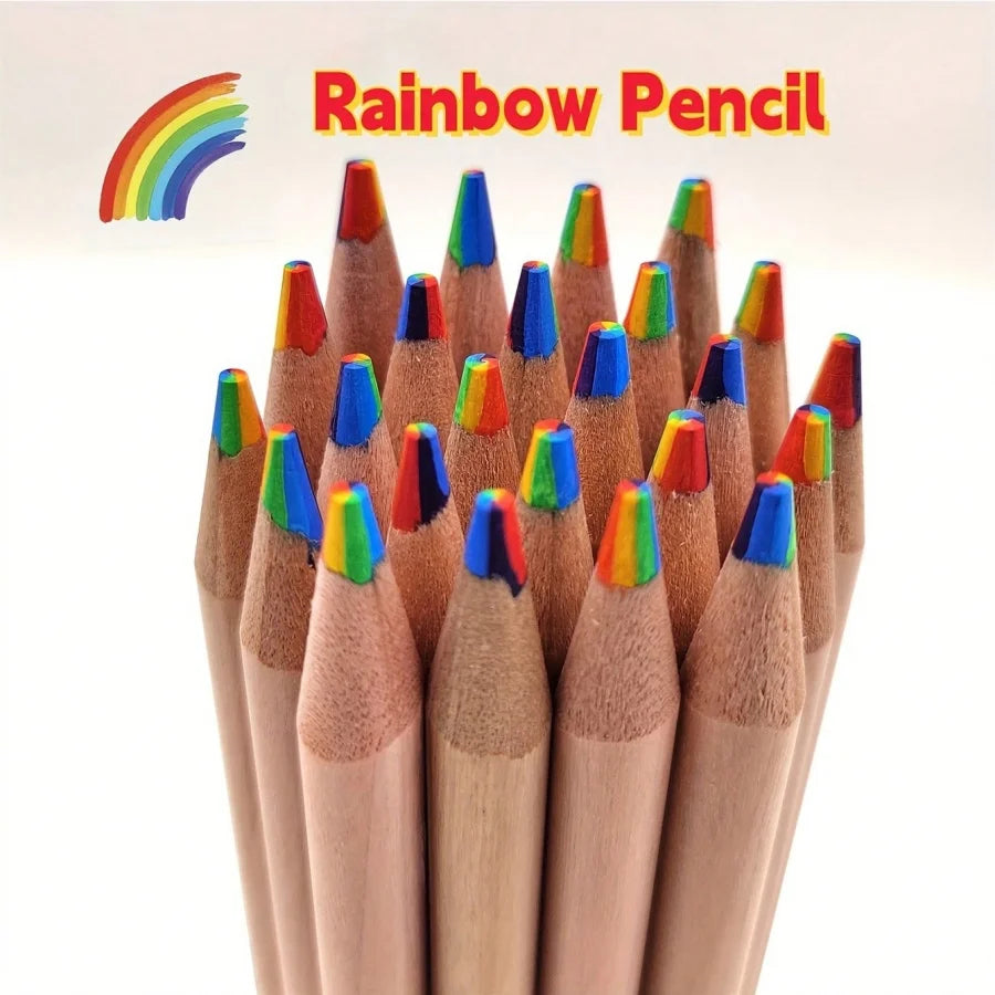 Rainbow Drawing Pencils in 6, 12 or 24 Packs
