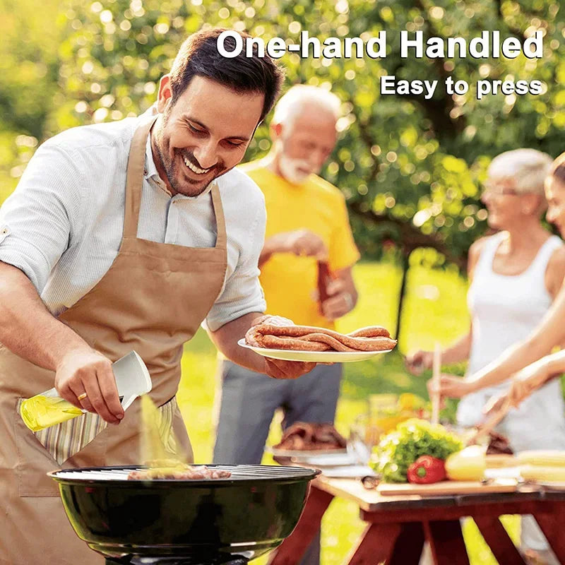 Oil Spray Bottle & Oil Brush — Dual-Use Misting Spray for Cooking & BBQ (200ml / 300ml / 500ml)