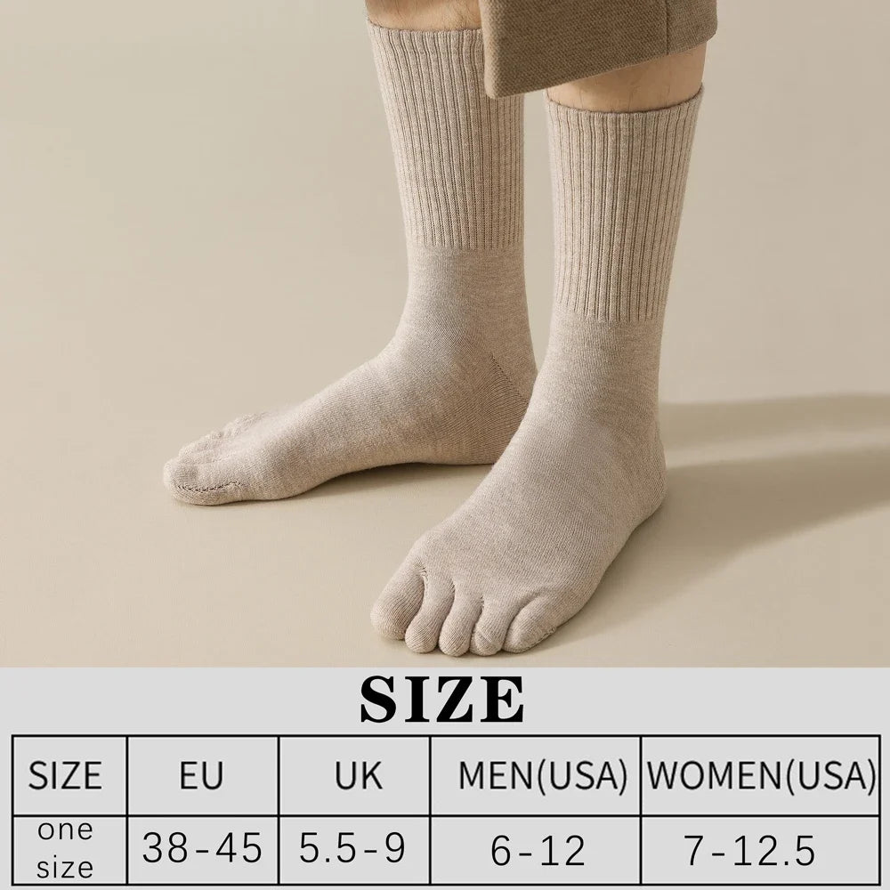 Men's Wool-Blend Five-Toe Socks