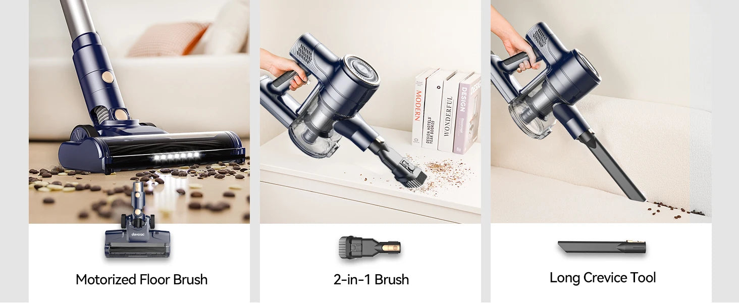 INSE I8 Corded Stick Vacuum Cleaner — 25KPa 600W 6-in-1 Lightweight Handheld for Carpet & Pet Hair, Free-Stand Design