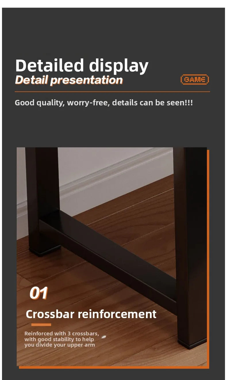L-Shaped Corner Computer Desk — Home Study Table, Office Writing Desk & E-Sports Gaming Setup