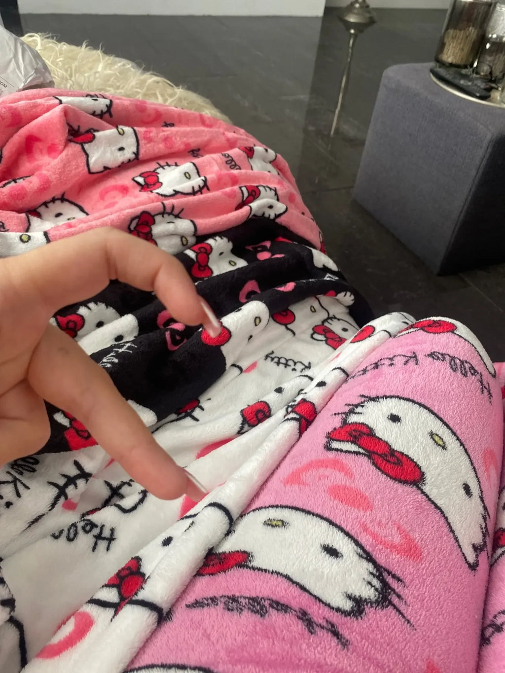 Y2K Hello Kitty Anime Couples Pajamas | Cartoon Casual Homewear Trousers Set