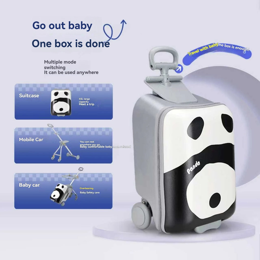 Kids Ride-On 2-in-1 Carry-On Suitcase — Scooter Luggage for Toddlers & Young Travelers
